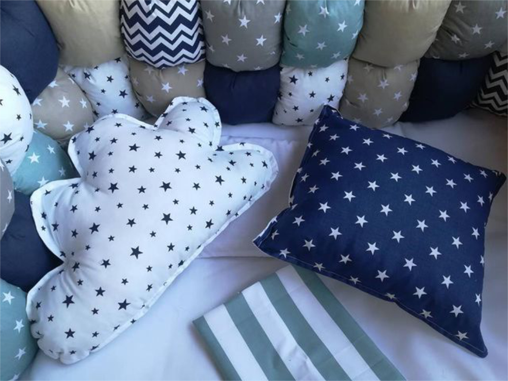 Lielies Bubble Cot Bumper and Cot Set Lielies Baby Bedding | Character Cushions