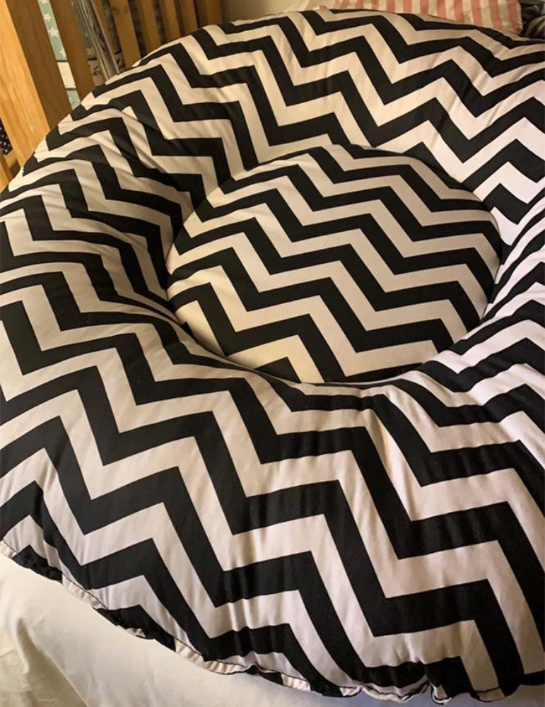 Lielies Doughnut custom made in black chevron Lielies Doughnut | Choose Your Fabric | *Made to Order