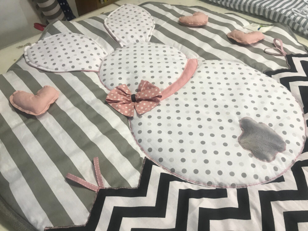 Lielies Play Mat Bunney in Pink Lielies Sensory Play Mat - Large