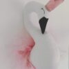 Lielies Swan Wall Mount | Pink & White
