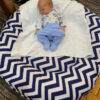 Lielies Doughnut Navy Chevron Lielies Doughnut | Choose Your Fabric | *Made to Order