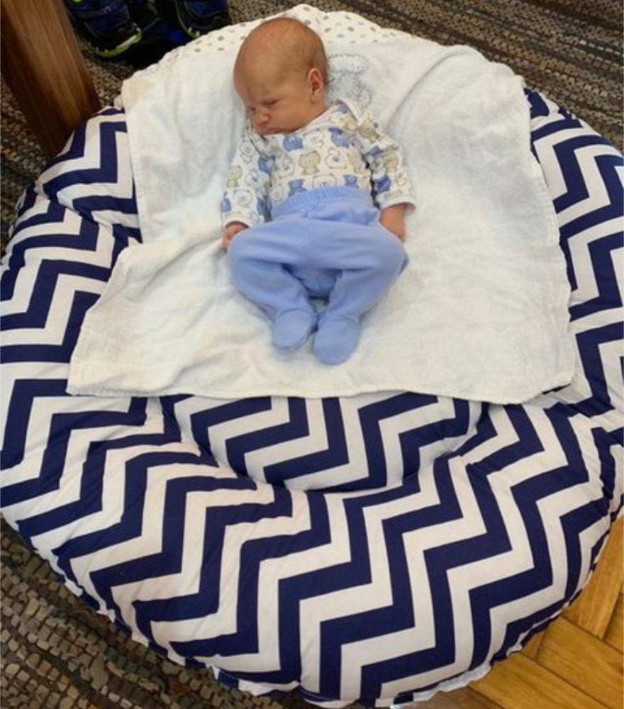 Lielies Doughnut Navy Chevron Lielies Doughnut | Choose Your Fabric | *Made to Order
